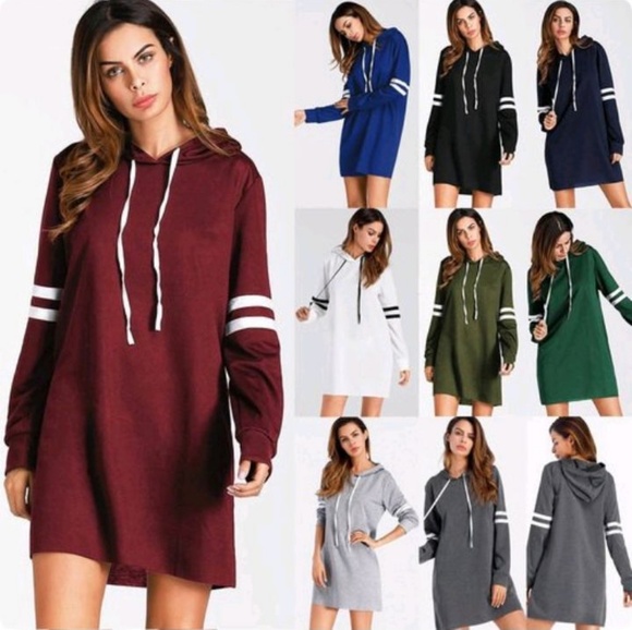 - Dresses & Skirts - Hoodie Sweatshirt Dress